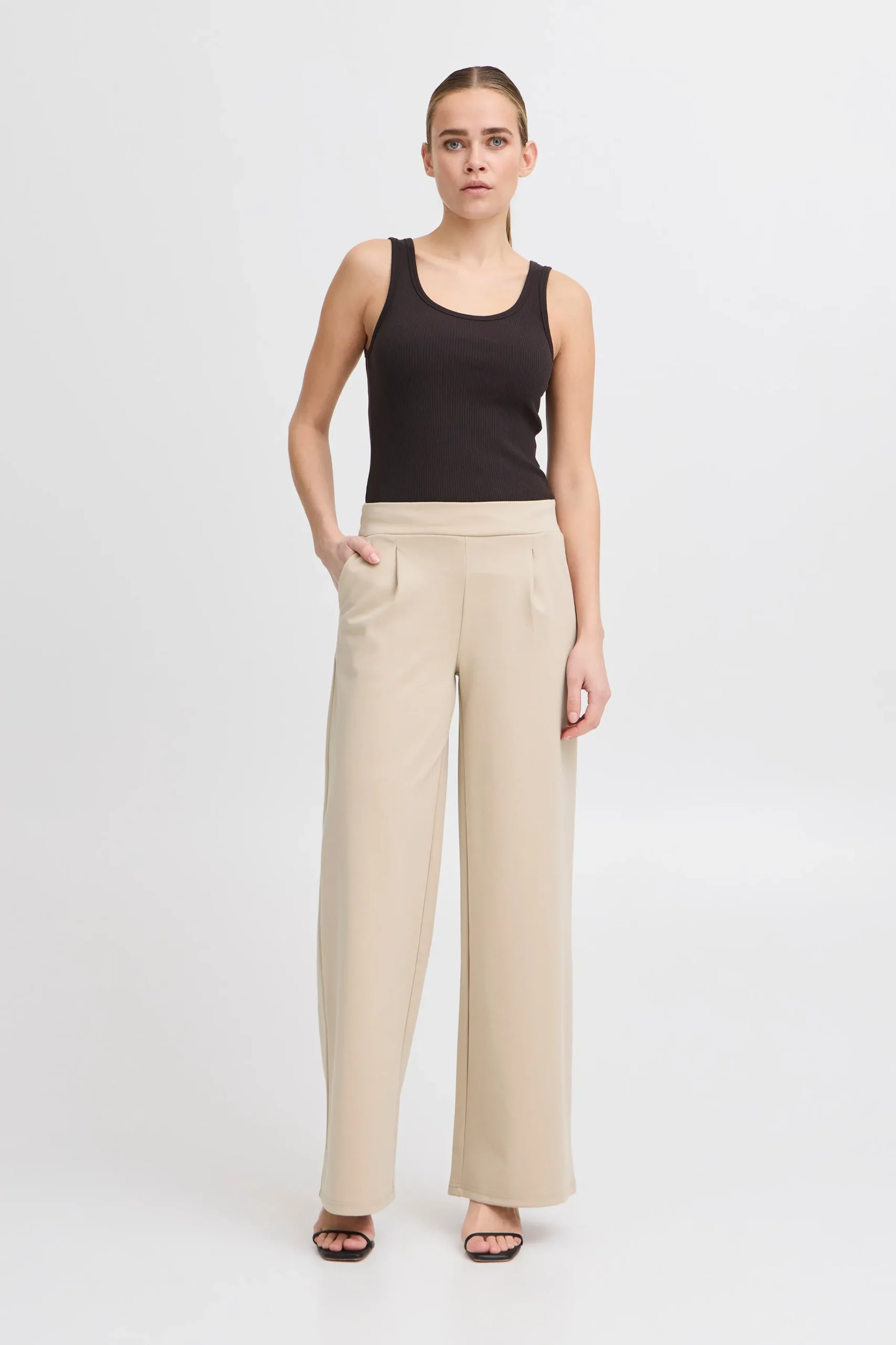 Ichi IHKATE LONG WIDE Pantalon