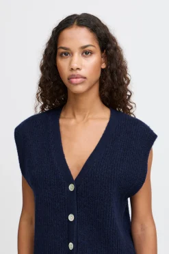 Ichi IHPOVOKE Manteau tricoté